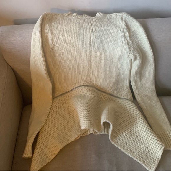 Alexander Wang Merino Wool Black Sweater with Zipper Detail- Size XS - Picture 7 of 16